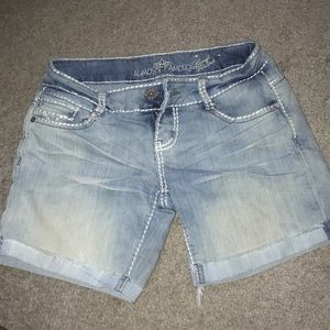 Light colored jean shorts